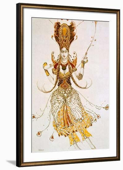 The Firebird, Costume Design for Stravinsky's Ballet the Firebird, 1910-Leon Bakst-Framed Giclee Print