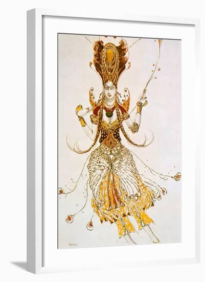 The Firebird, Costume Design for Stravinsky's Ballet the Firebird, 1910-Leon Bakst-Framed Giclee Print