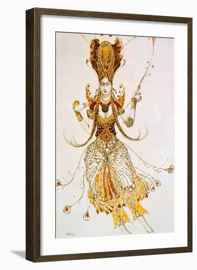 The Firebird, Costume Design for Stravinsky's Ballet the Firebird, 1910-Leon Bakst-Framed Giclee Print