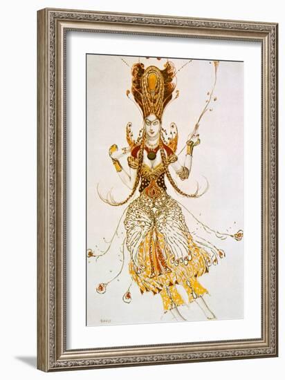 The Firebird, Costume Design for Stravinsky's Ballet the Firebird, 1910-Leon Bakst-Framed Giclee Print