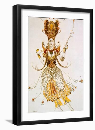 The Firebird, Costume Design for Stravinsky's Ballet the Firebird, 1910-Leon Bakst-Framed Giclee Print