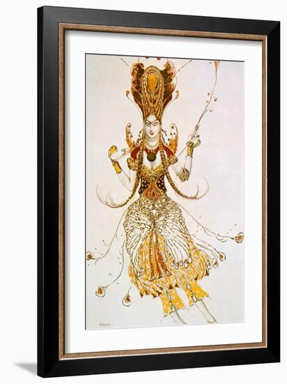 The Firebird, Costume Design for Stravinsky's Ballet the Firebird, 1910-Leon Bakst-Framed Giclee Print