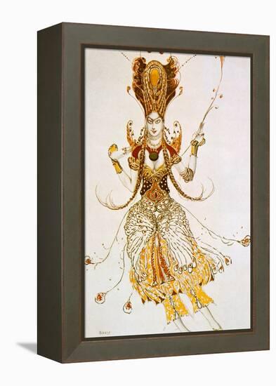 The Firebird, Costume Design for Stravinsky's Ballet the Firebird, 1910-Leon Bakst-Framed Premier Image Canvas