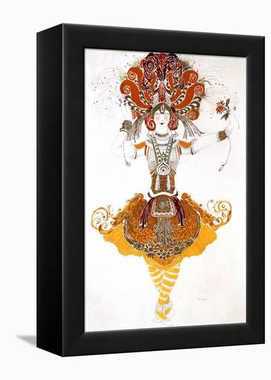 The Firebird, Costume Design for Tamara Karsavina in Stravinsky's Ballet the Firebird, 1910-Leon Bakst-Framed Premier Image Canvas