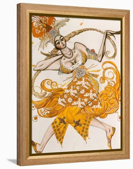 The Firebird, Costume for the Firebird, the Ballet by Lgor Stravinsky, 1910-Leon Bakst-Framed Premier Image Canvas