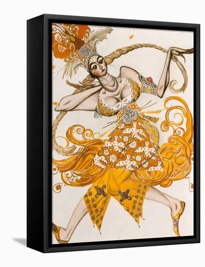 The Firebird, Costume for the Firebird, the Ballet by Lgor Stravinsky, 1910-Leon Bakst-Framed Premier Image Canvas