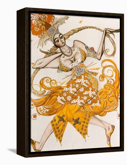 The Firebird, Costume for the Firebird, the Ballet by Lgor Stravinsky, 1910-Leon Bakst-Framed Premier Image Canvas