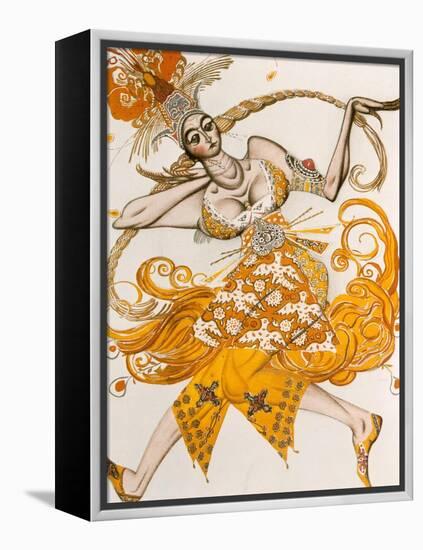 The Firebird, Costume for the Firebird, the Ballet by Lgor Stravinsky, 1910-Leon Bakst-Framed Premier Image Canvas