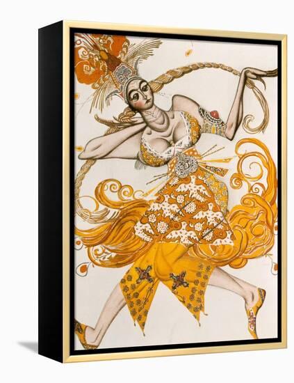 The Firebird, Costume for the Firebird, the Ballet by Lgor Stravinsky, 1910-Leon Bakst-Framed Premier Image Canvas