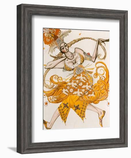 The Firebird, Costume for the Firebird, the Ballet by Lgor Stravinsky, 1910-Leon Bakst-Framed Giclee Print