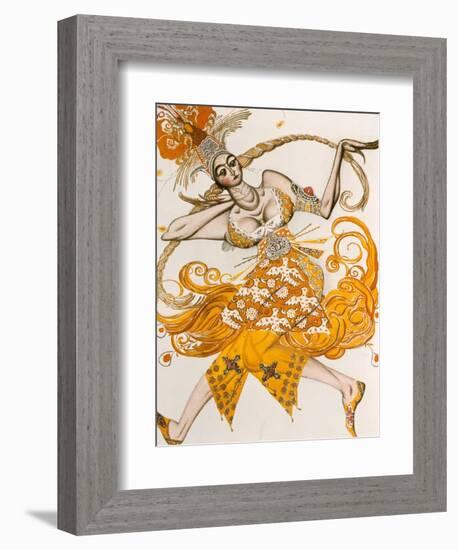 The Firebird, Costume for the Firebird, the Ballet by Lgor Stravinsky, 1910-Leon Bakst-Framed Giclee Print