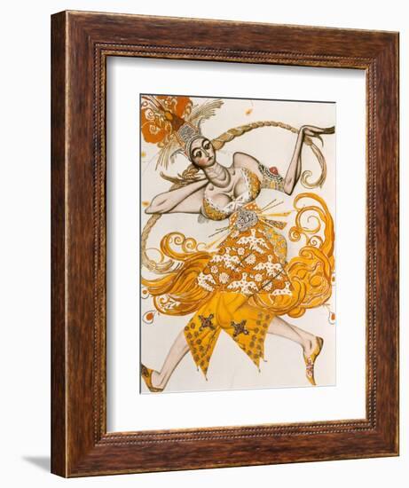 The Firebird, Costume for the Firebird, the Ballet by Lgor Stravinsky, 1910-Leon Bakst-Framed Giclee Print