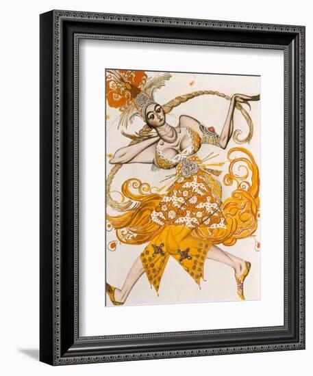 The Firebird, Costume for the Firebird, the Ballet by Lgor Stravinsky, 1910-Leon Bakst-Framed Giclee Print