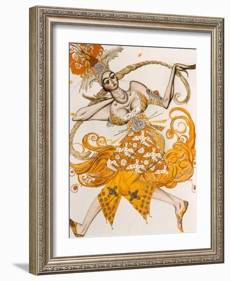 The Firebird, Costume for the Firebird, the Ballet by Lgor Stravinsky, 1910-Leon Bakst-Framed Giclee Print