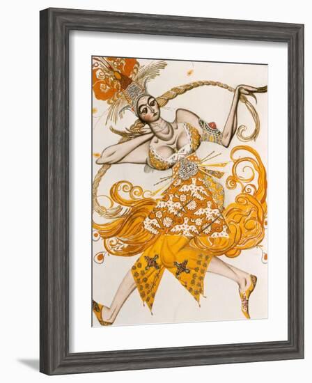 The Firebird, Costume for the Firebird, the Ballet by Lgor Stravinsky, 1910-Leon Bakst-Framed Giclee Print