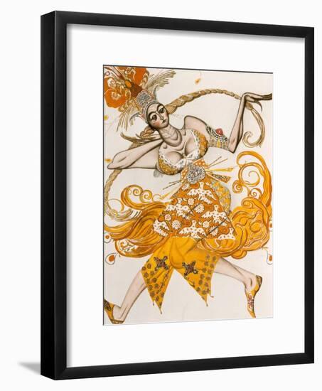 The Firebird, Costume for the Firebird, the Ballet by Lgor Stravinsky, 1910-Leon Bakst-Framed Giclee Print