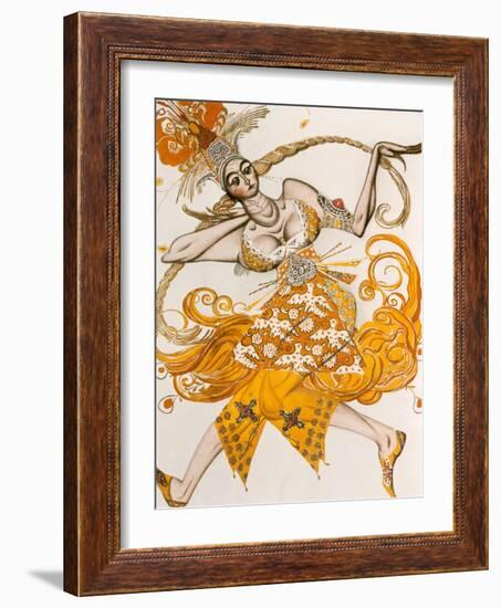 The Firebird, Costume for the Firebird, the Ballet by Lgor Stravinsky, 1910-Leon Bakst-Framed Giclee Print
