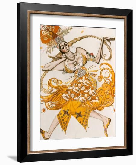 The Firebird, Costume for the Firebird, the Ballet by Lgor Stravinsky, 1910-Leon Bakst-Framed Giclee Print