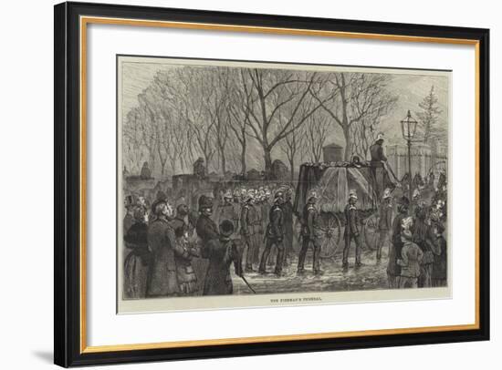 The Fireman's Funeral-null-Framed Giclee Print