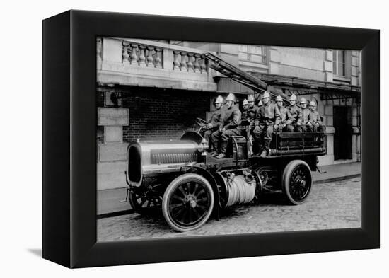 The Firemen, Conveys Transporting the Great Scale-Brothers Seeberger-Framed Premier Image Canvas