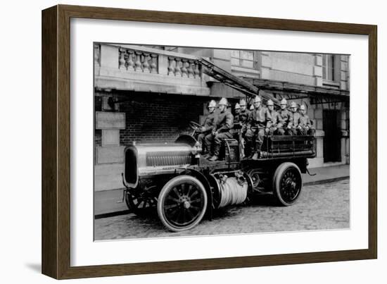 The Firemen, Conveys Transporting the Great Scale-Brothers Seeberger-Framed Photographic Print