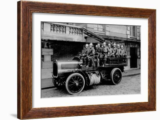 The Firemen, Conveys Transporting the Great Scale-Brothers Seeberger-Framed Photographic Print