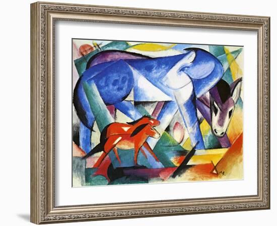 The First Animals, 1913-Franz Marc-Framed Giclee Print