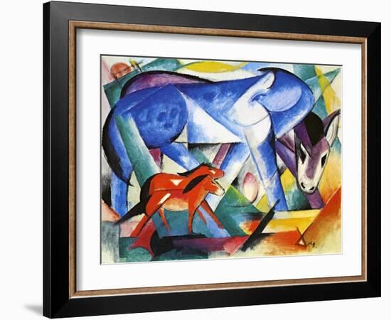 The First Animals, 1913-Franz Marc-Framed Giclee Print