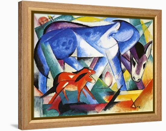 The First Animals, 1913-Franz Marc-Framed Premier Image Canvas