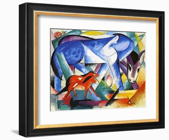 The First Animals, 1913-Franz Marc-Framed Giclee Print