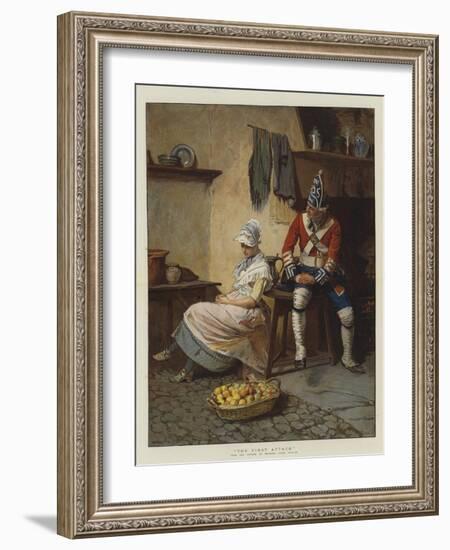 The First Attack-John Seymour Lucas-Framed Giclee Print