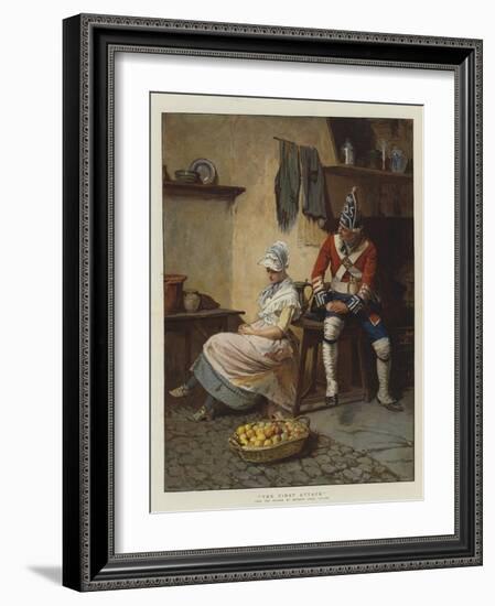 The First Attack-John Seymour Lucas-Framed Giclee Print