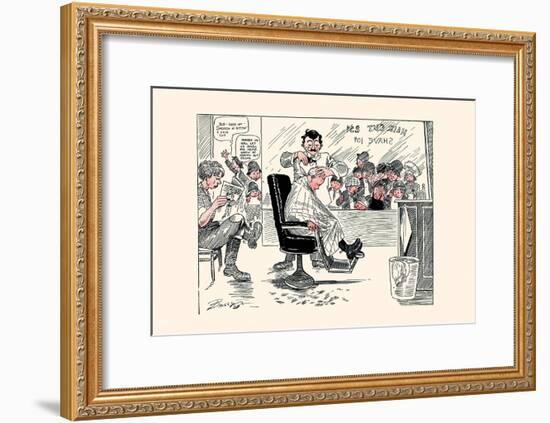 The First Barber Shop Hair Cut-Clare A. Briggs-Framed Art Print