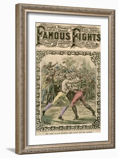 The First Battle Between John Gully and Bob Gregson, 1807-Pugnis-Framed Giclee Print