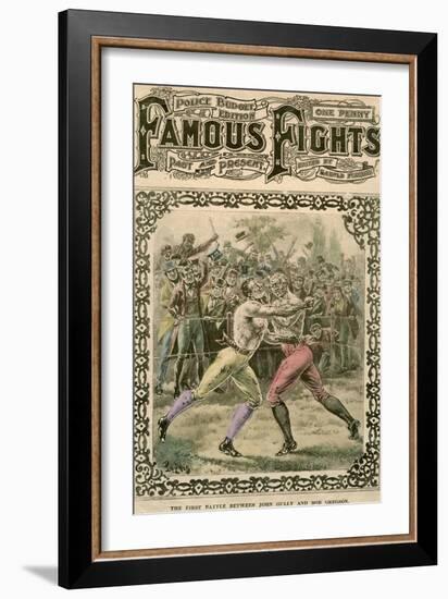 The First Battle Between John Gully and Bob Gregson, 1807-Pugnis-Framed Giclee Print