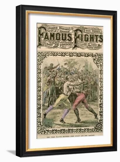 The First Battle Between John Gully and Bob Gregson, 1807-Pugnis-Framed Giclee Print