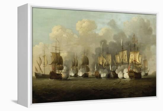 The First Battle of Finesterre, 3rd May 1747-Richard Paton-Framed Premier Image Canvas