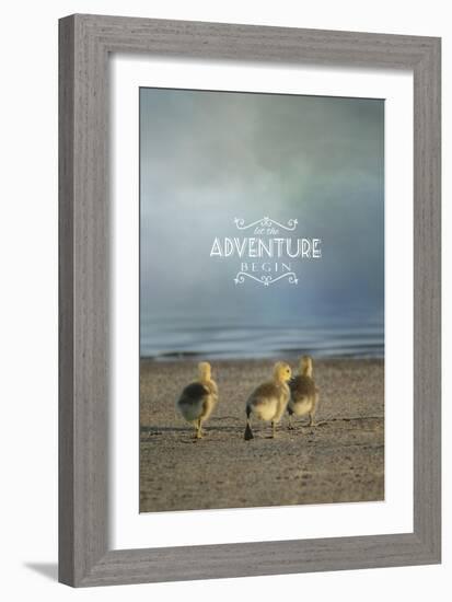 The First Big Adventure with words-Jai Johnson-Framed Giclee Print