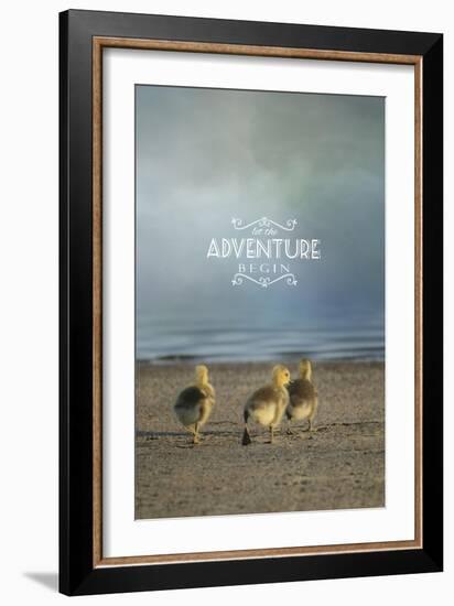 The First Big Adventure with words-Jai Johnson-Framed Giclee Print