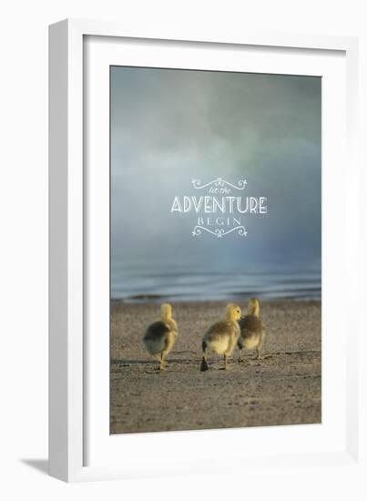 The First Big Adventure with words-Jai Johnson-Framed Giclee Print