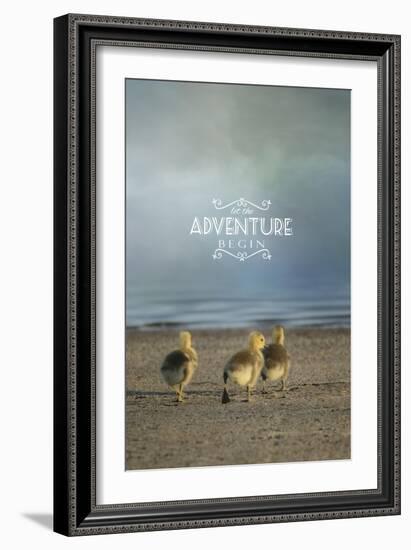 The First Big Adventure with words-Jai Johnson-Framed Giclee Print