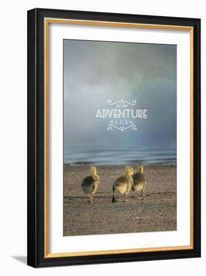 The First Big Adventure with words-Jai Johnson-Framed Giclee Print