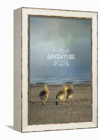 The First Big Adventure with words-Jai Johnson-Framed Premier Image Canvas