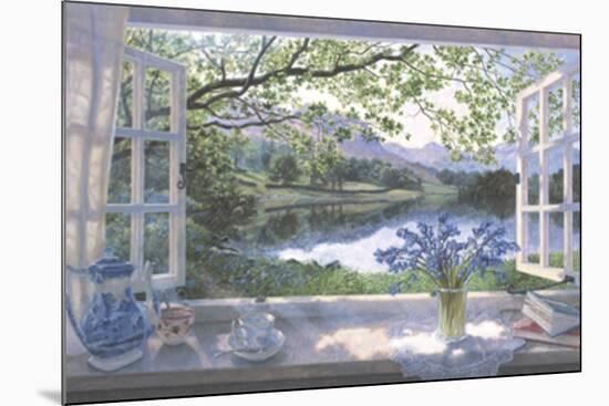 The First Bluebells-Stephen Darbishire-Mounted Giclee Print