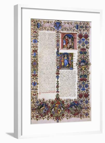 The First Book of Chronicles, First Volume of Bible of Borso D'Este-null-Framed Giclee Print