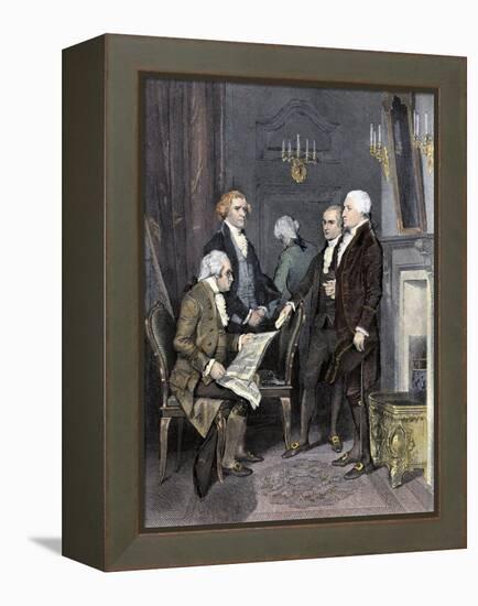 The First Cabinet under President Washington - Knox, Jefferson, Hamilton, and Randolph-null-Framed Premier Image Canvas