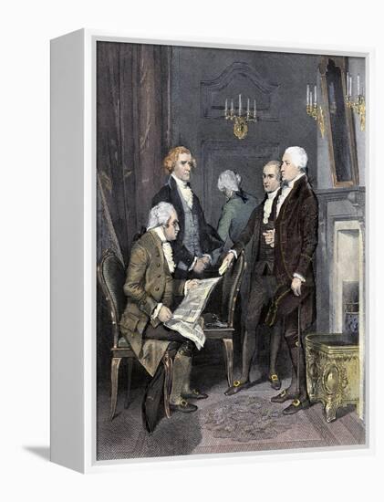 The First Cabinet under President Washington - Knox, Jefferson, Hamilton, and Randolph-null-Framed Premier Image Canvas