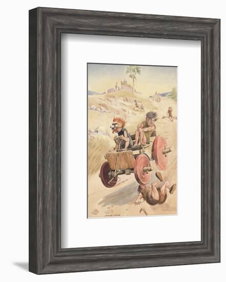 The First Car-Lawson Wood-Framed Premium Giclee Print