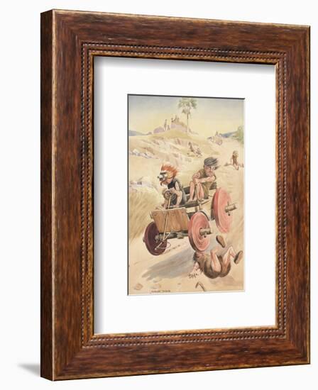 The First Car-Lawson Wood-Framed Premium Giclee Print