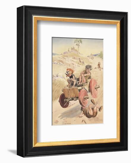 The First Car-Lawson Wood-Framed Premium Giclee Print